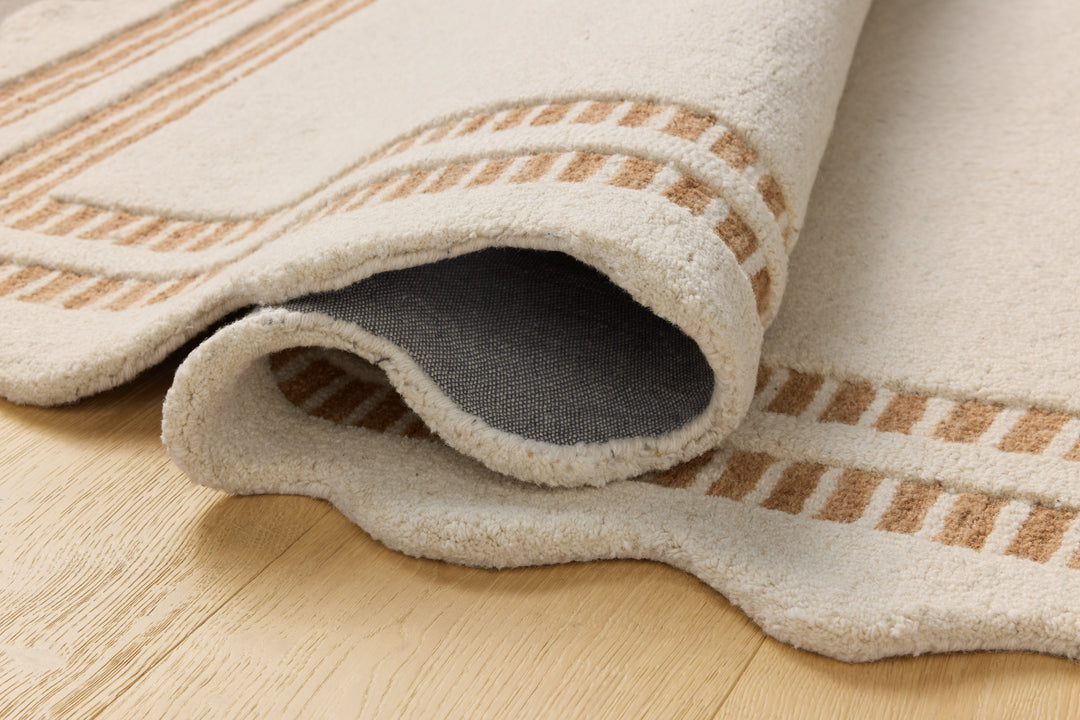 Chris Loves Julia x Loloi Scottie Ivory / Rust Rugs