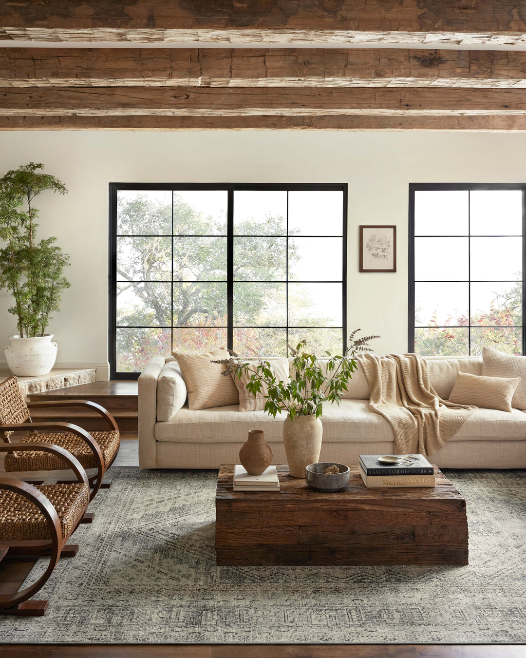 Magnolia Home by Joanna Gaines x Loloi Sinclair Natural / Sage Rugs