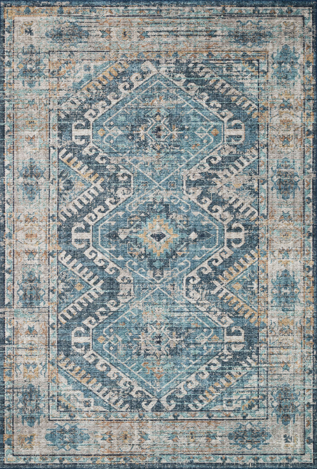 Loloi II Skye Denim / Natural Rugs