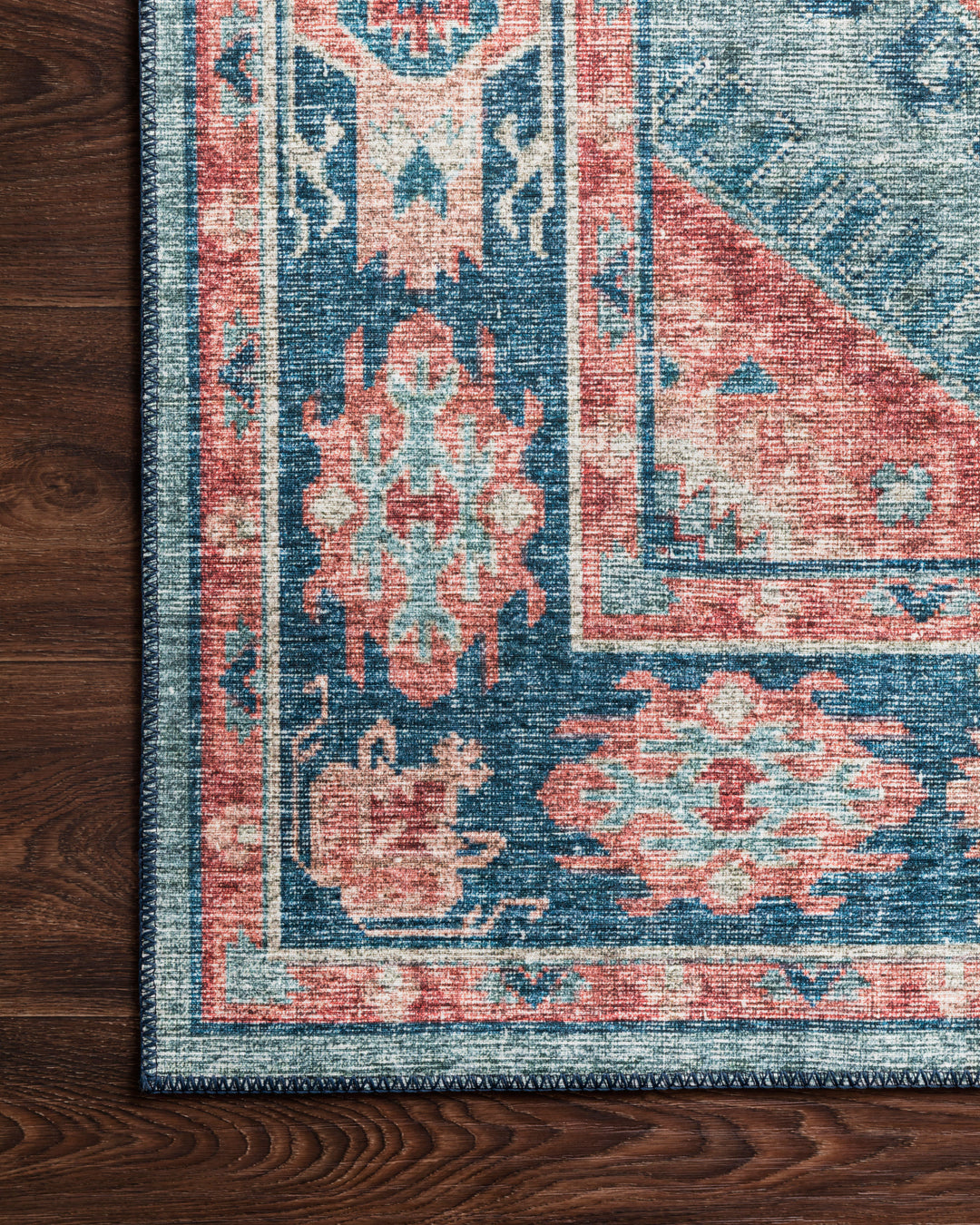 Loloi II Skye Turquoise / Terracotta Rugs