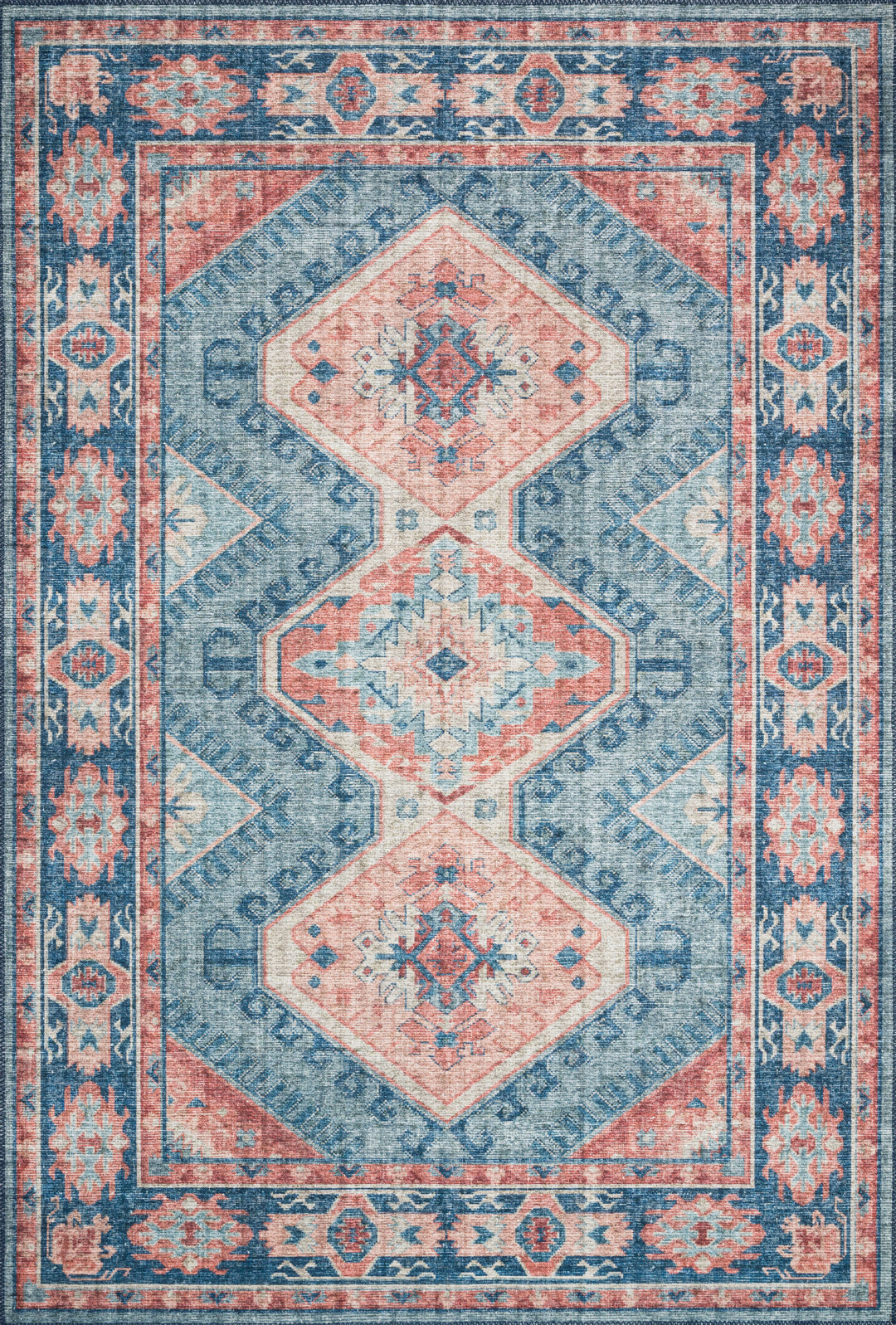 Loloi II Skye Turquoise / Terracotta Rugs