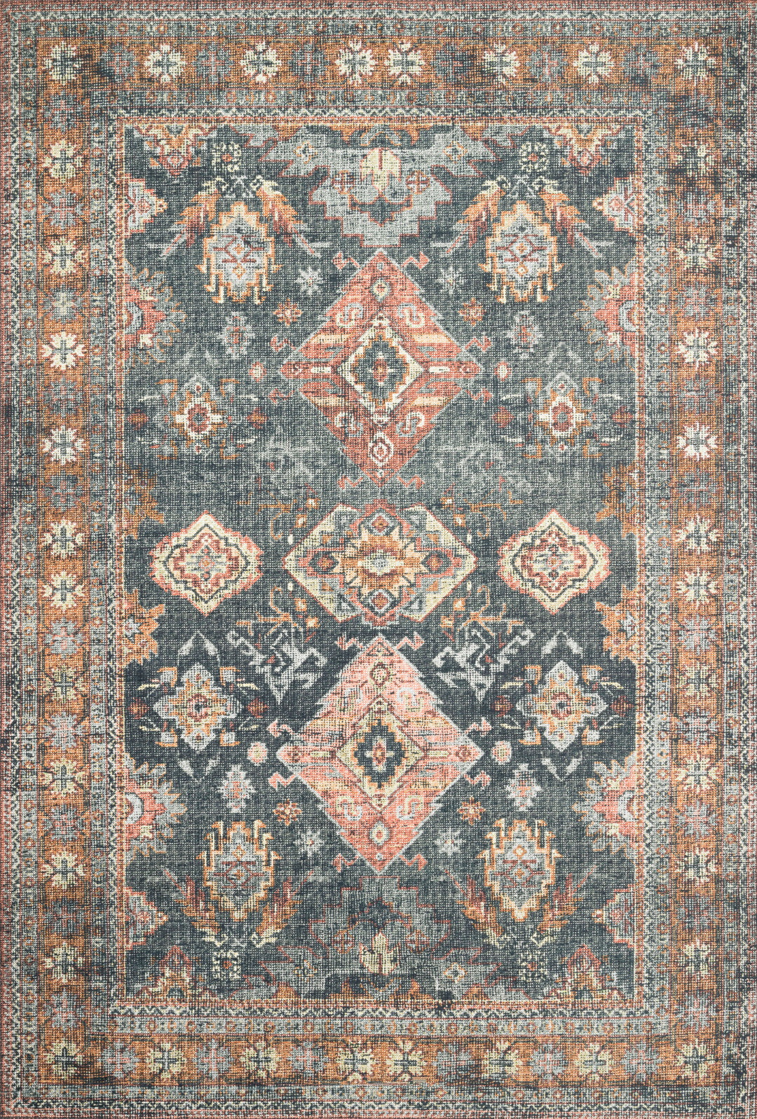 Loloi II Skye Sea / Rust Rugs