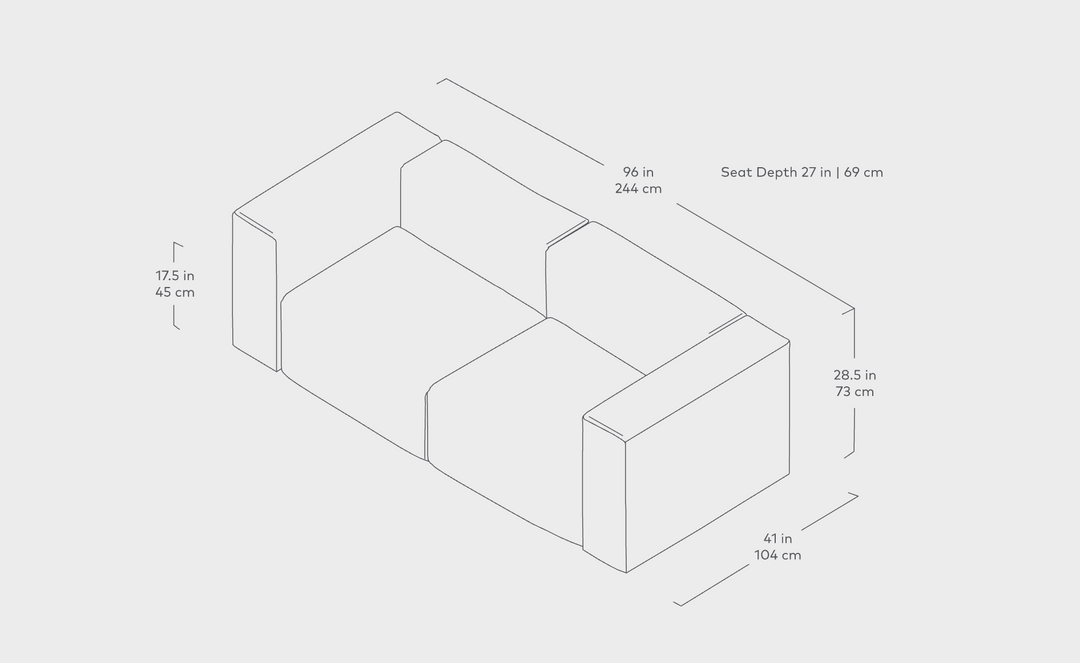 GUS* Nest Modular 2-PC Sofa