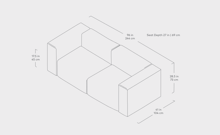 GUS* Nest Modular 2-PC Sofa