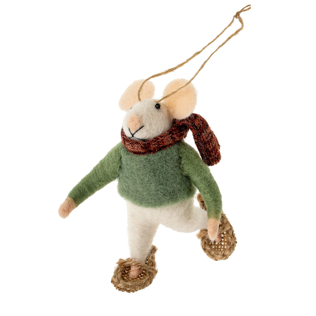 Felt Mice Snowshoe Sam