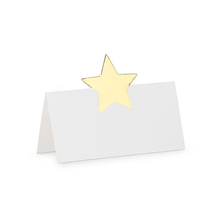 Star Folded Placecards - 12 Pieces