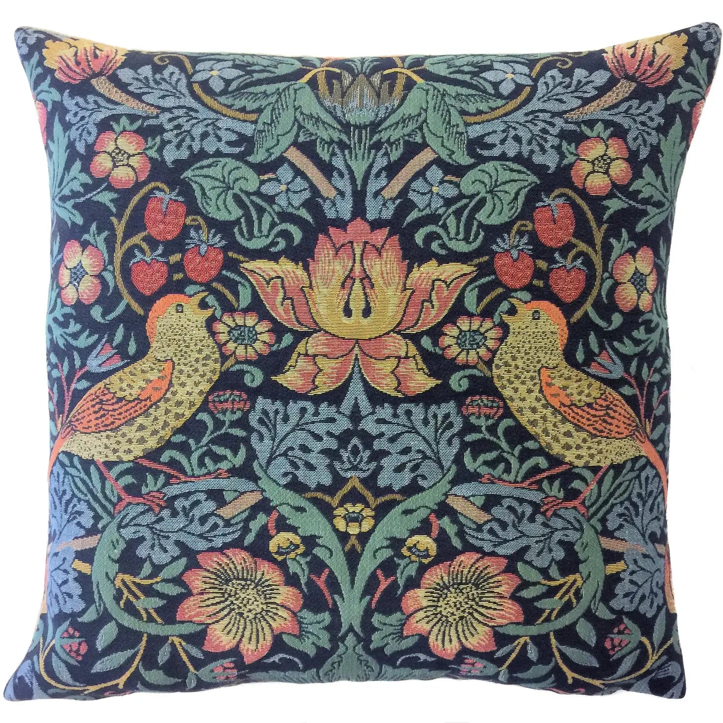 Strawberry Pickers Cushion - Medieval Art