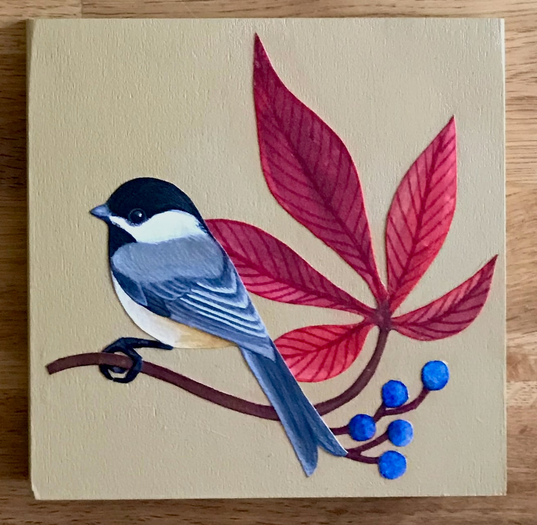 Virginia Creeper Chickadee #4