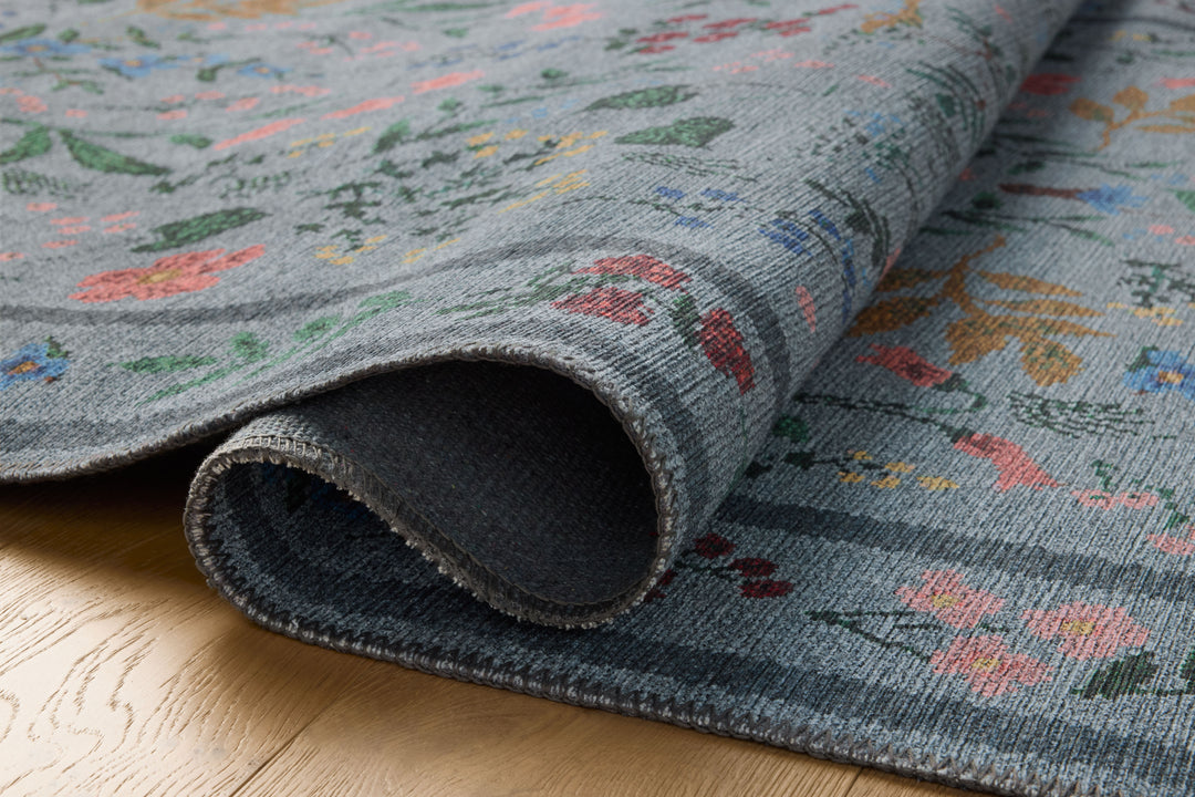 Rifle Paper Co. x Loloi Wildwood Blue  Round Rugs