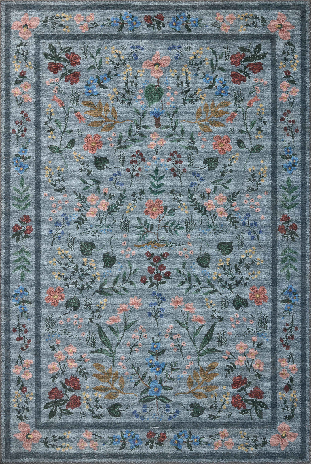 Rifle Paper Co. x Loloi Wildwood Blue Rugs