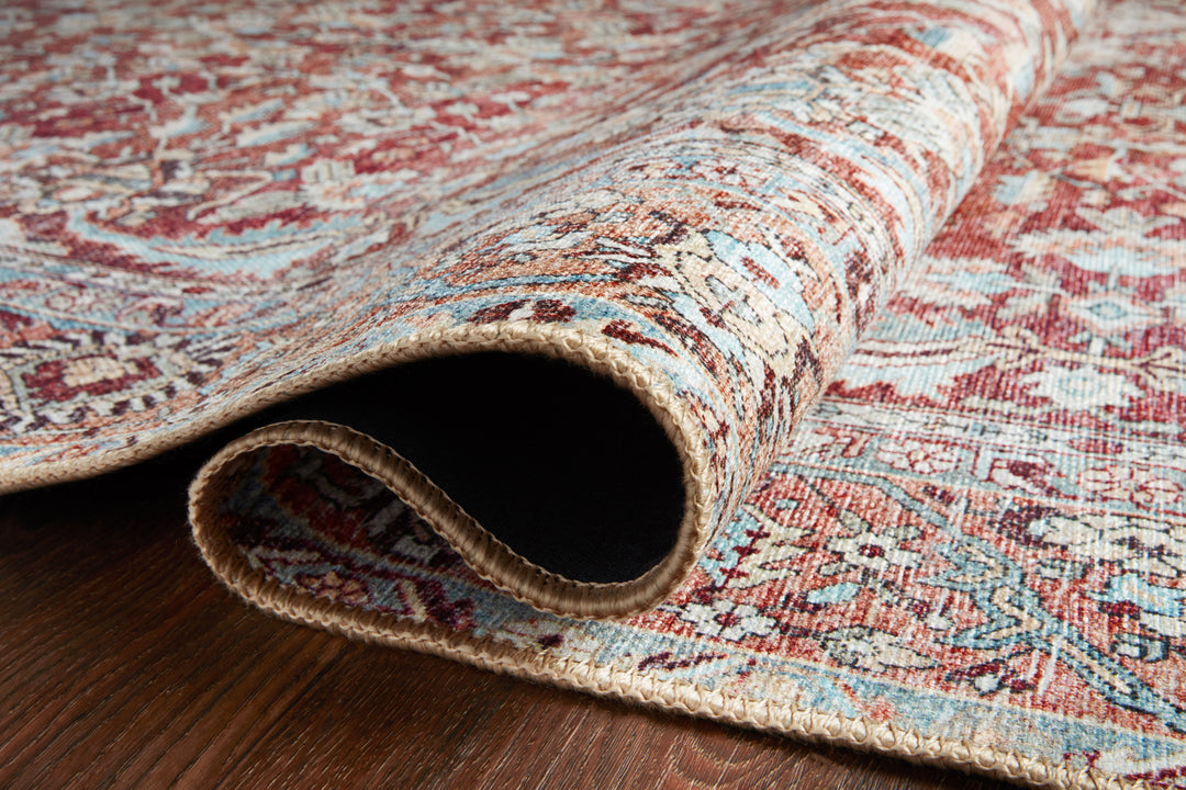 Loloi II Wynter Tomato / Teal Rugs