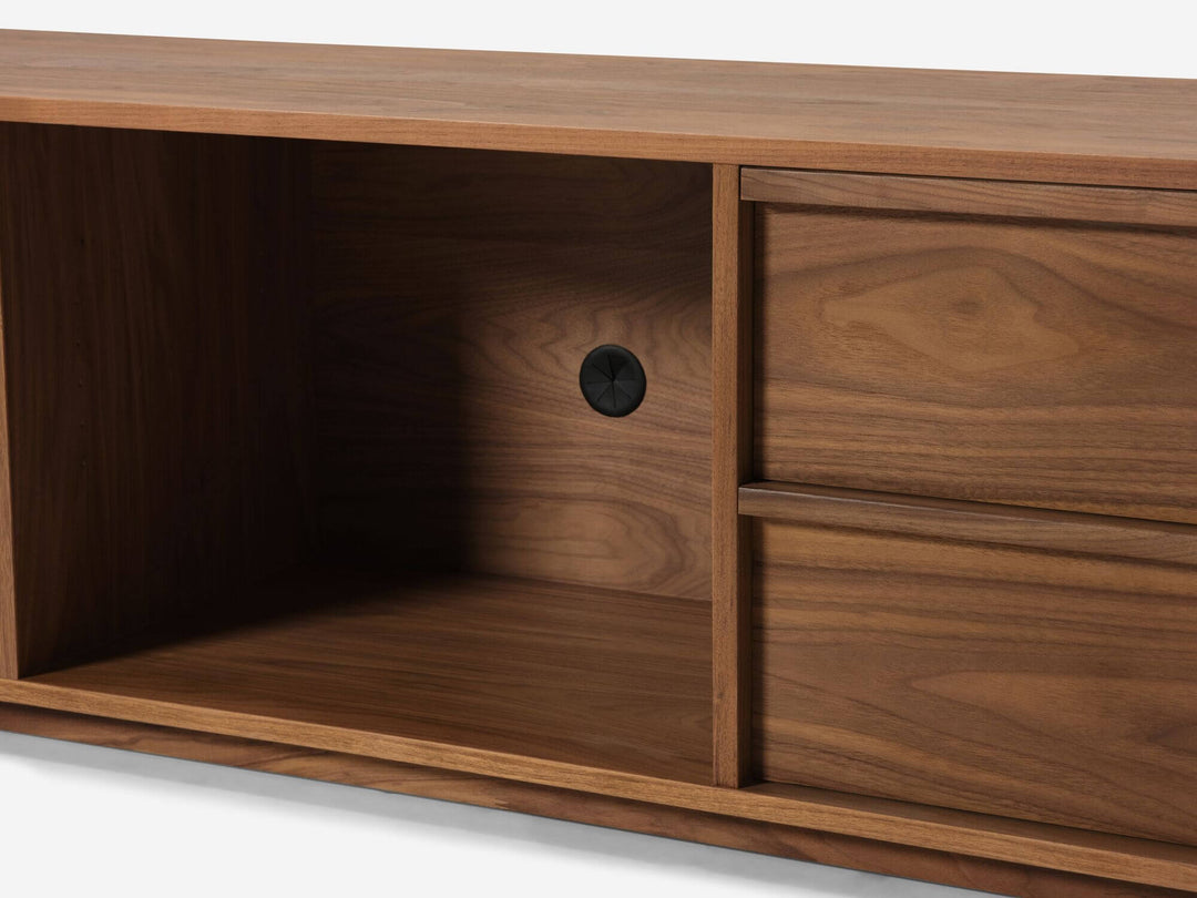 Stage Media Unit in Walnut