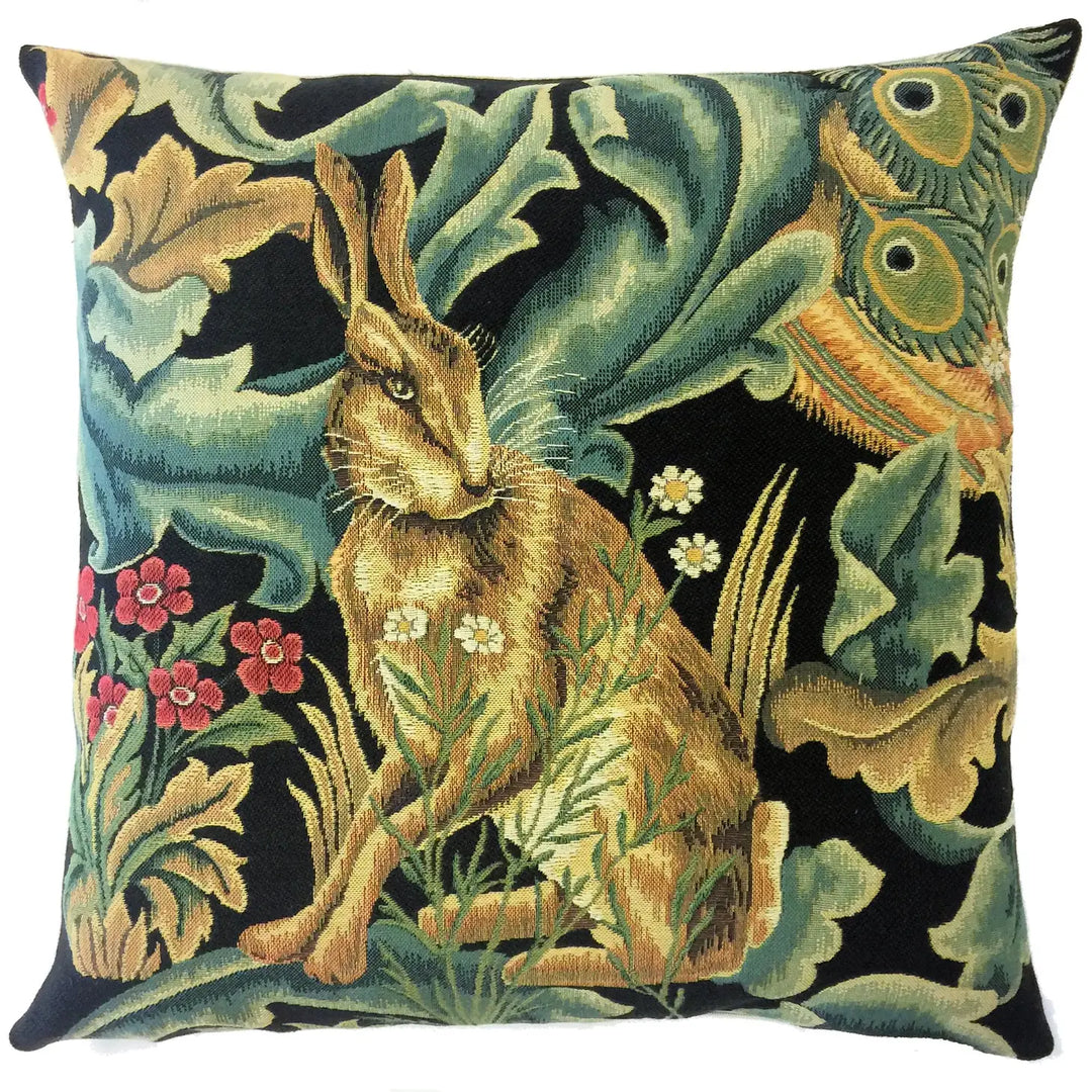 Black Forest Hare Cushion - William Morris