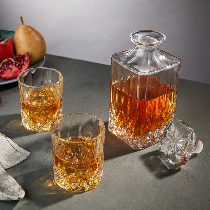 Admiral Crystal Whiskey Decanter Set