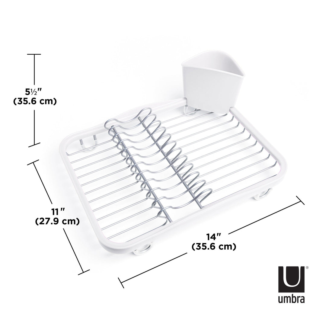 Dish Racks | color: White-Nickel