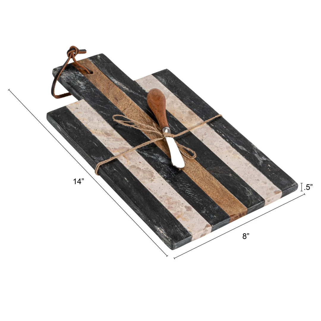Marble Striped Serving Set