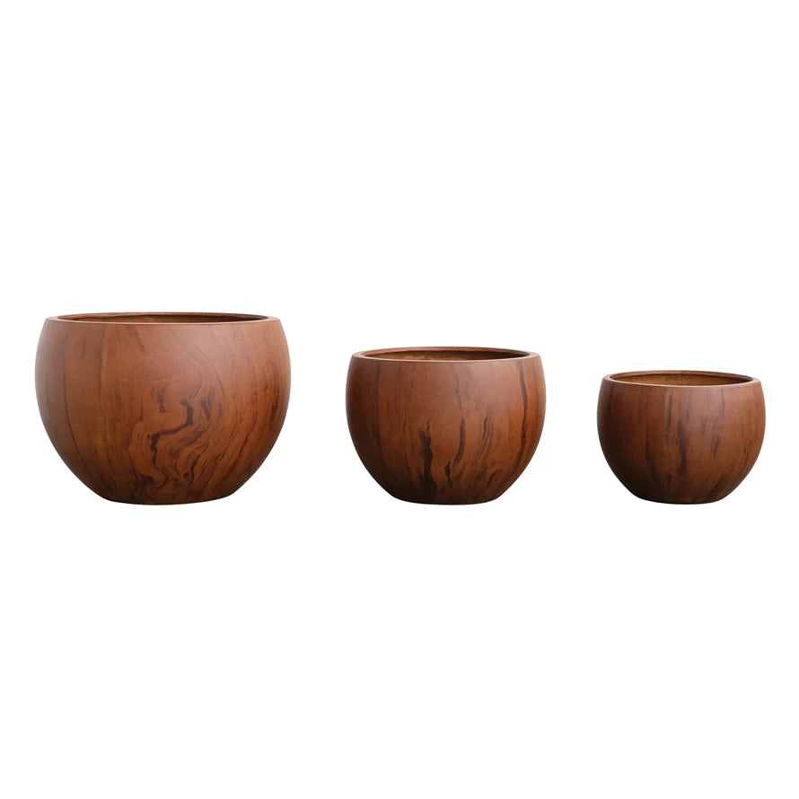Stone Wood Planter