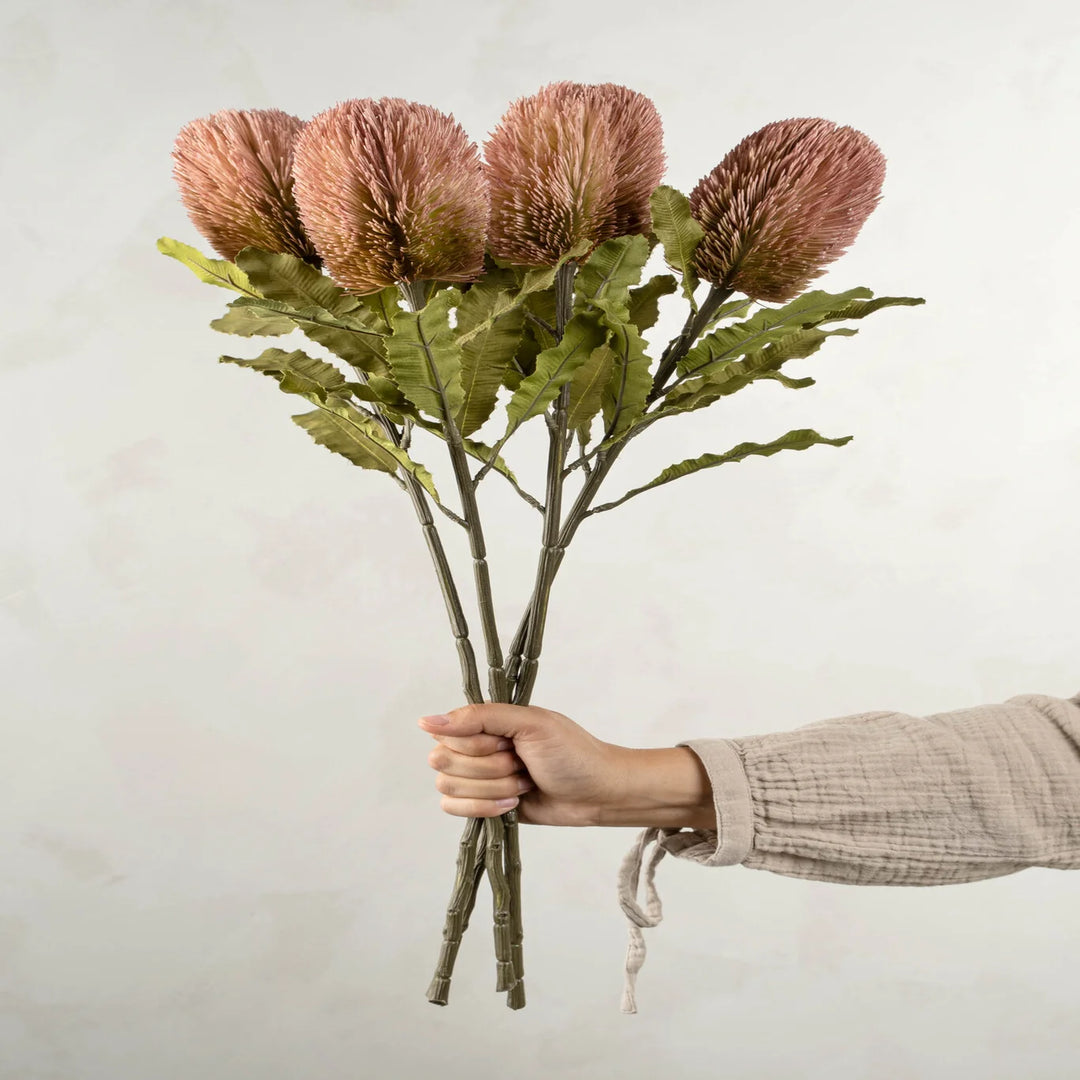 Banksia Floral Stem Pink