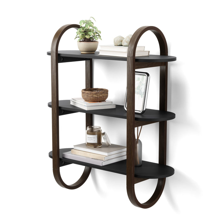 Shelves & Magazine Racks | color: Black-Walnut