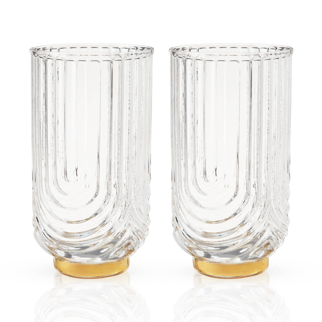 Gatsby Highball Glasses - Set of 2