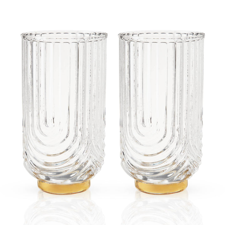 Gatsby Highball Glasses - Set of 2