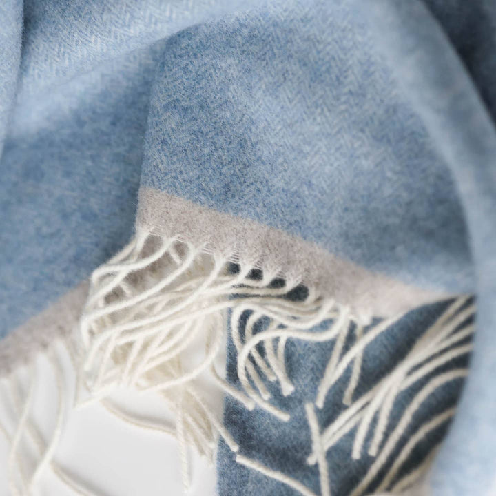 MILANO Cashmere Throw, Blue
