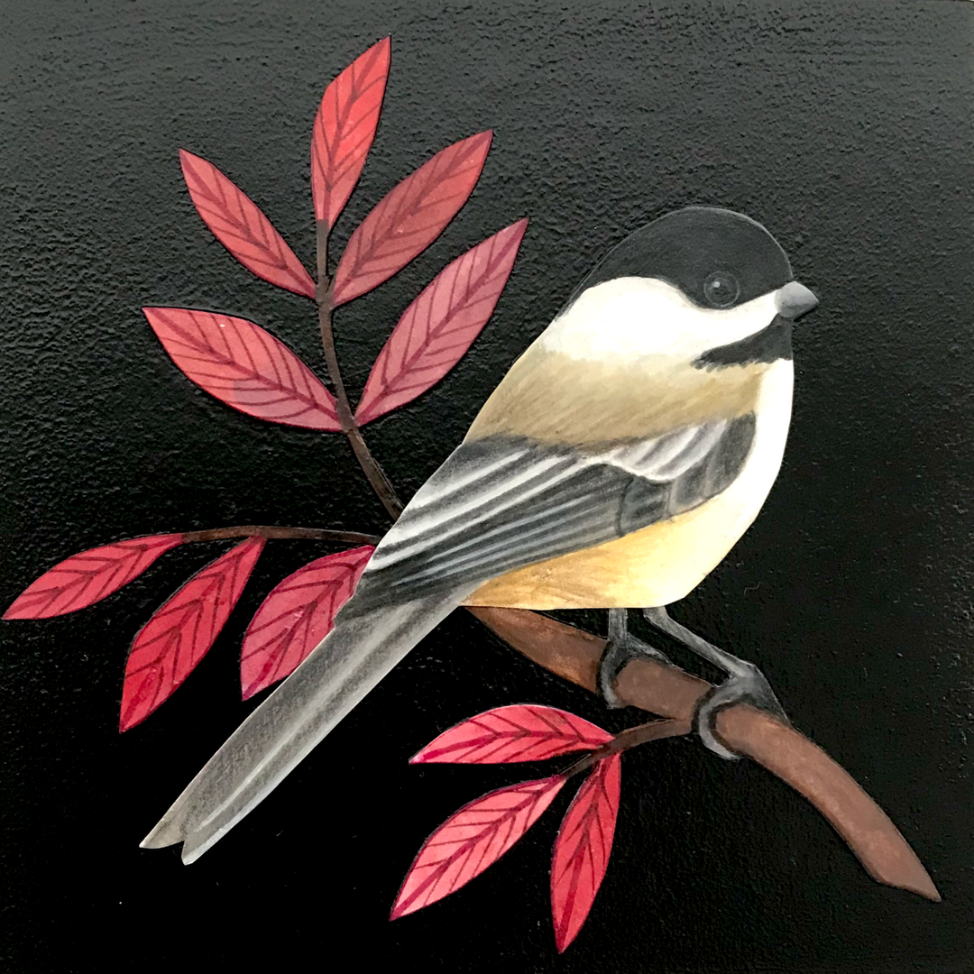 Chickadee in Red 2