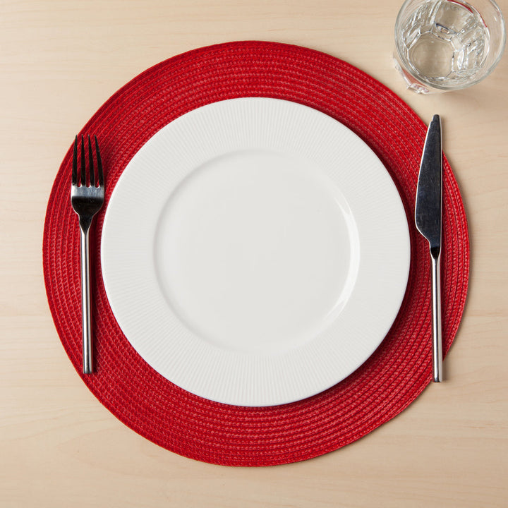 Red Round Placemat