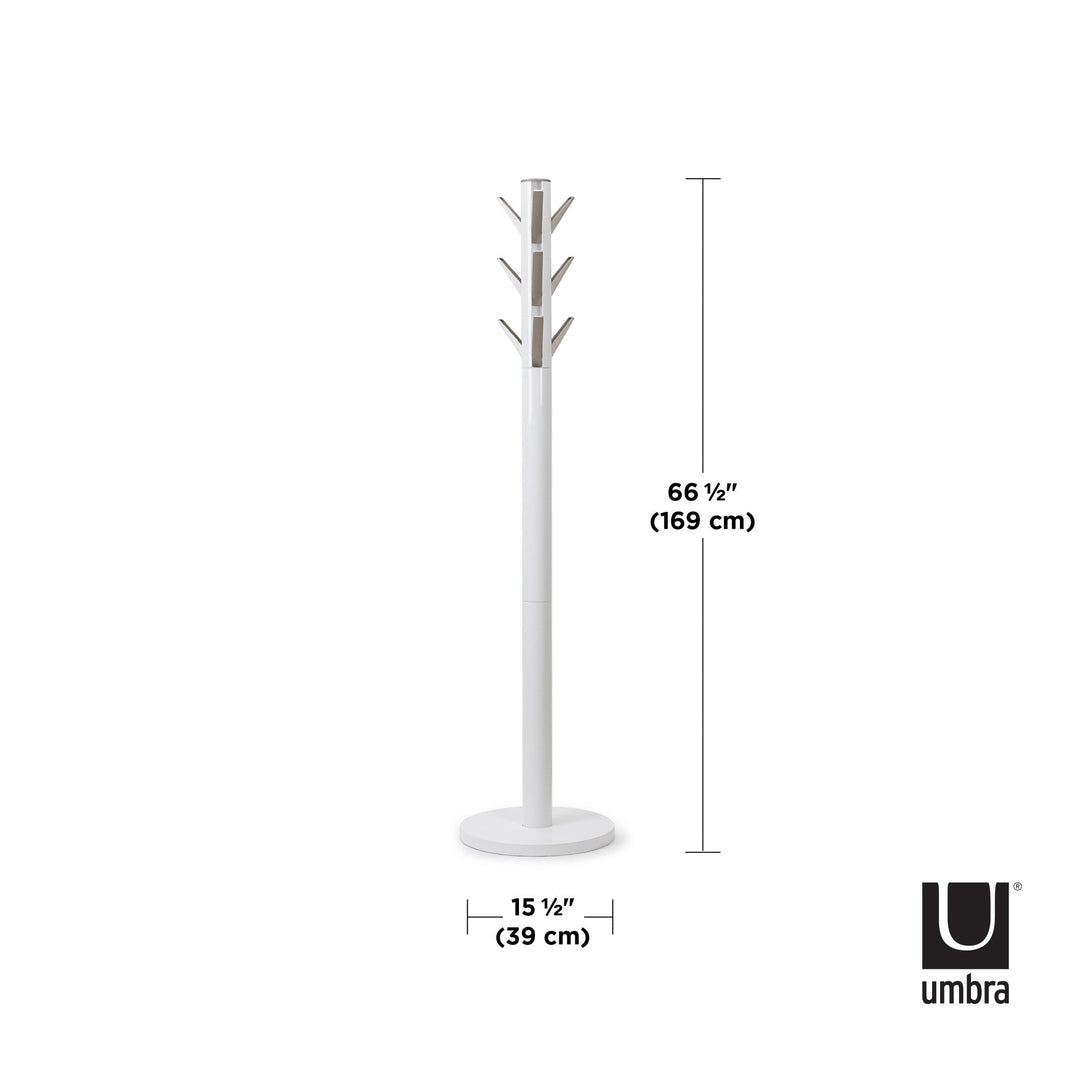 Coat Racks & Valets | color: White-Nickel