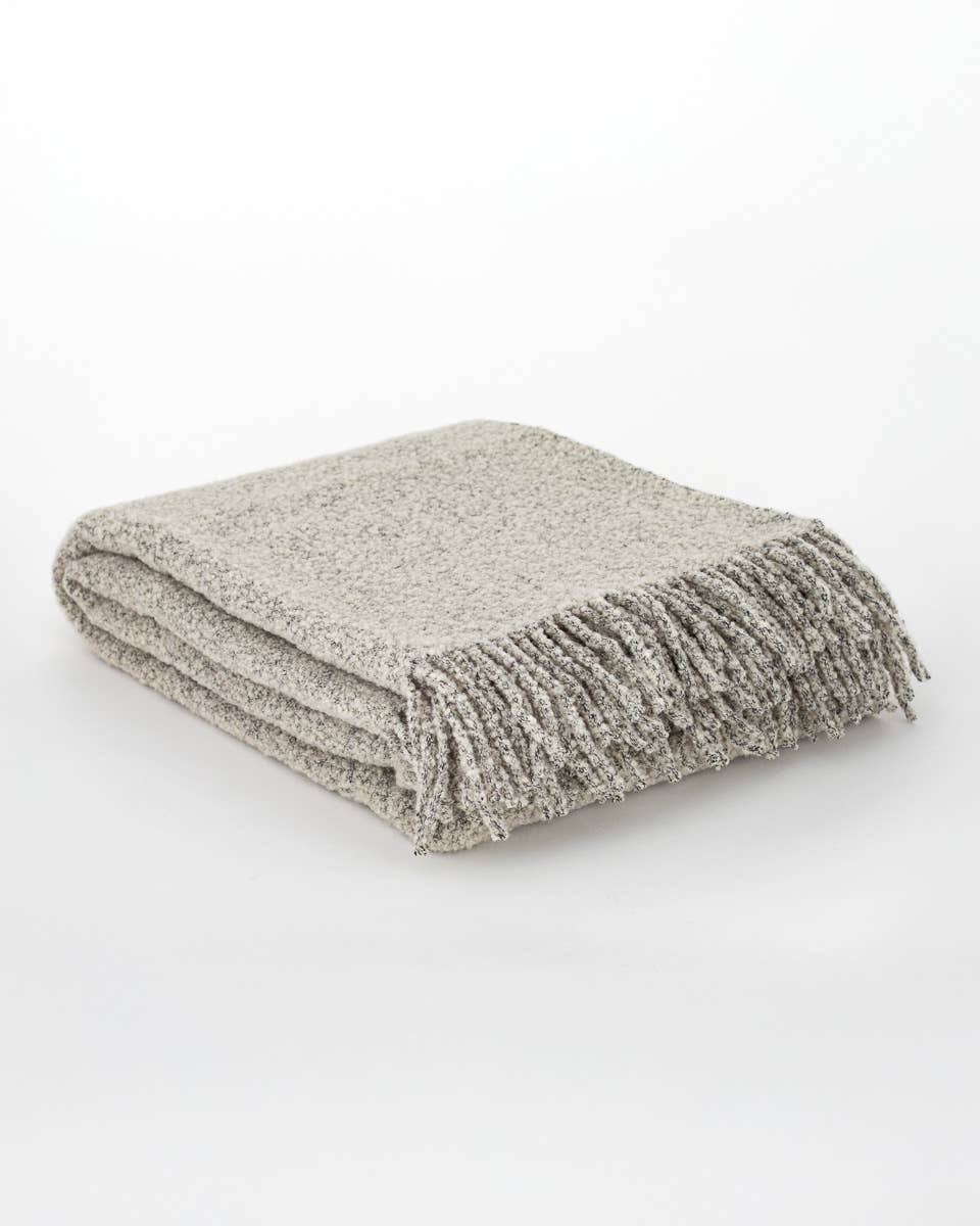 Paris Wool Throw, Ivory