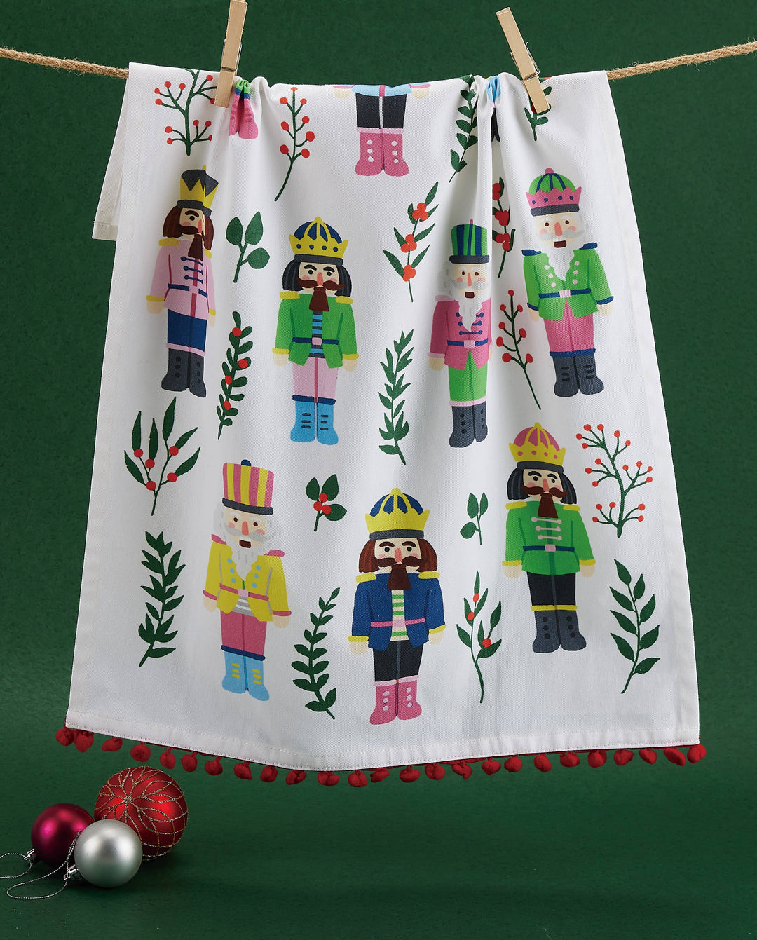 Vintage Nutcrackers Kitchen Towel