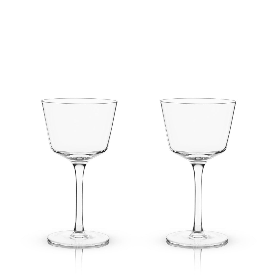 Nick and Nora Crystal Glasses - Set of 2