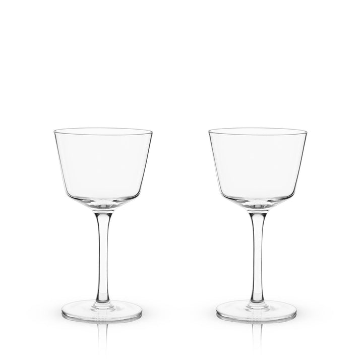 Nick and Nora Crystal Glasses - Set of 2