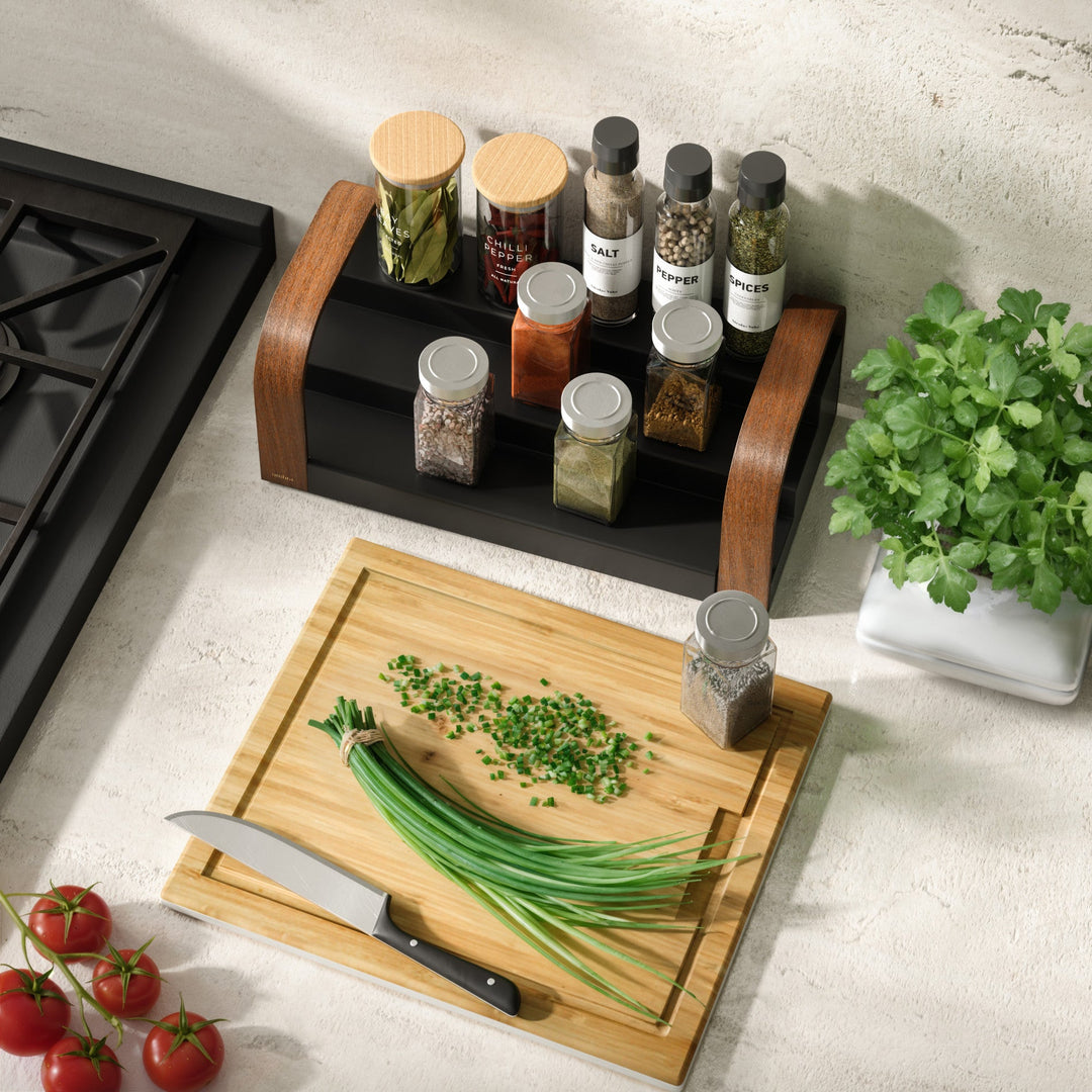 Kitchen Organization | color: Black-Walnut