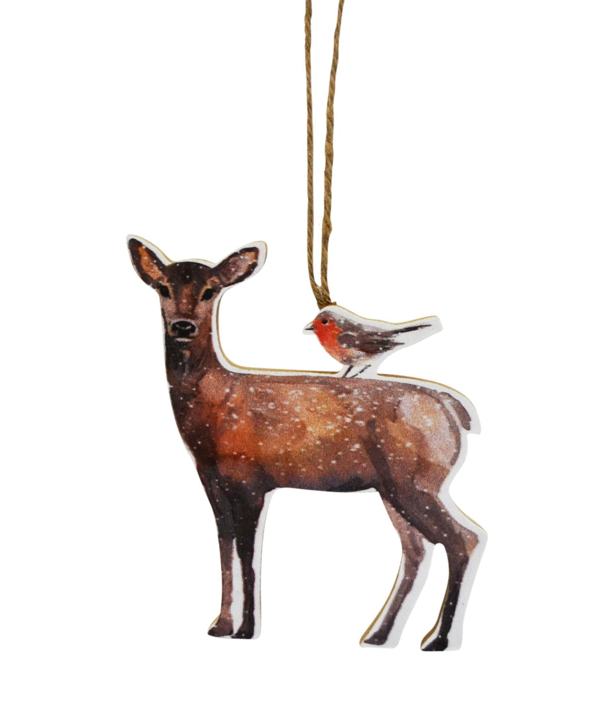 Deer & Bird Ornament