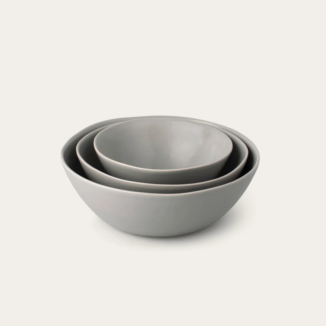The Nested Serving Bowls - Dove Grey