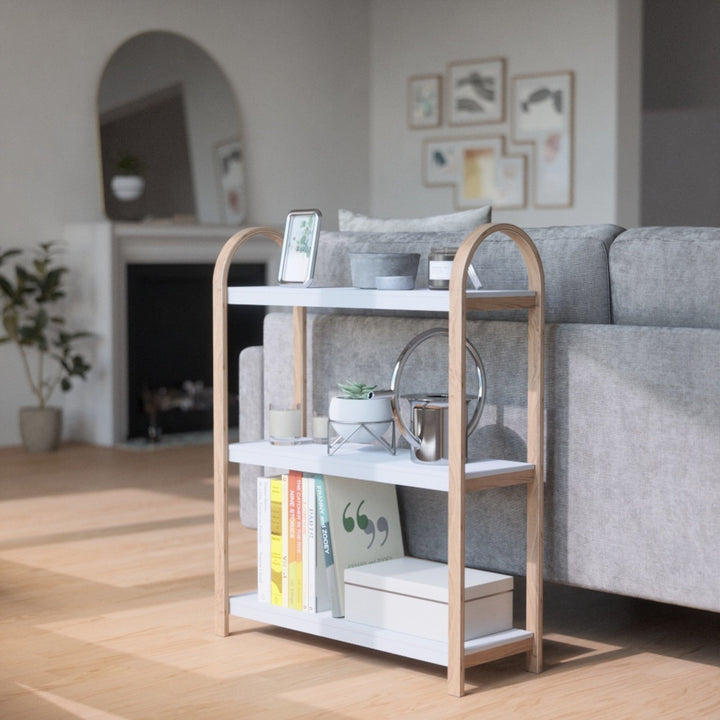 Shelves & Magazine Racks | color: White-Natural | https://vimeo.com/681026242