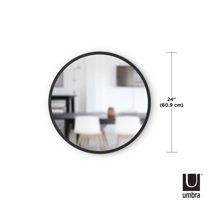 Wall Mirrors | color: Black | size: 24"""" (61 cm)
