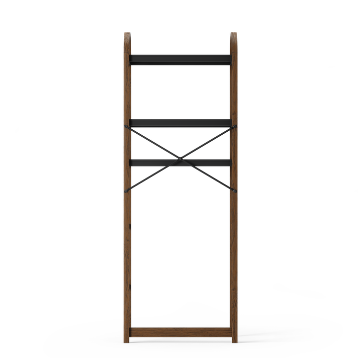 Shelves & Magazine Racks | color: Black/Walnut