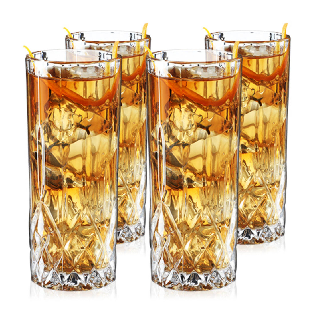 Admiral Crystal Highball Glasses - Set of 4