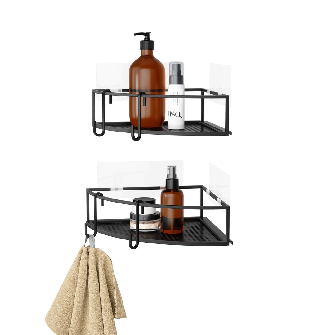 Shower Storage | color: Black | size: Set of Two