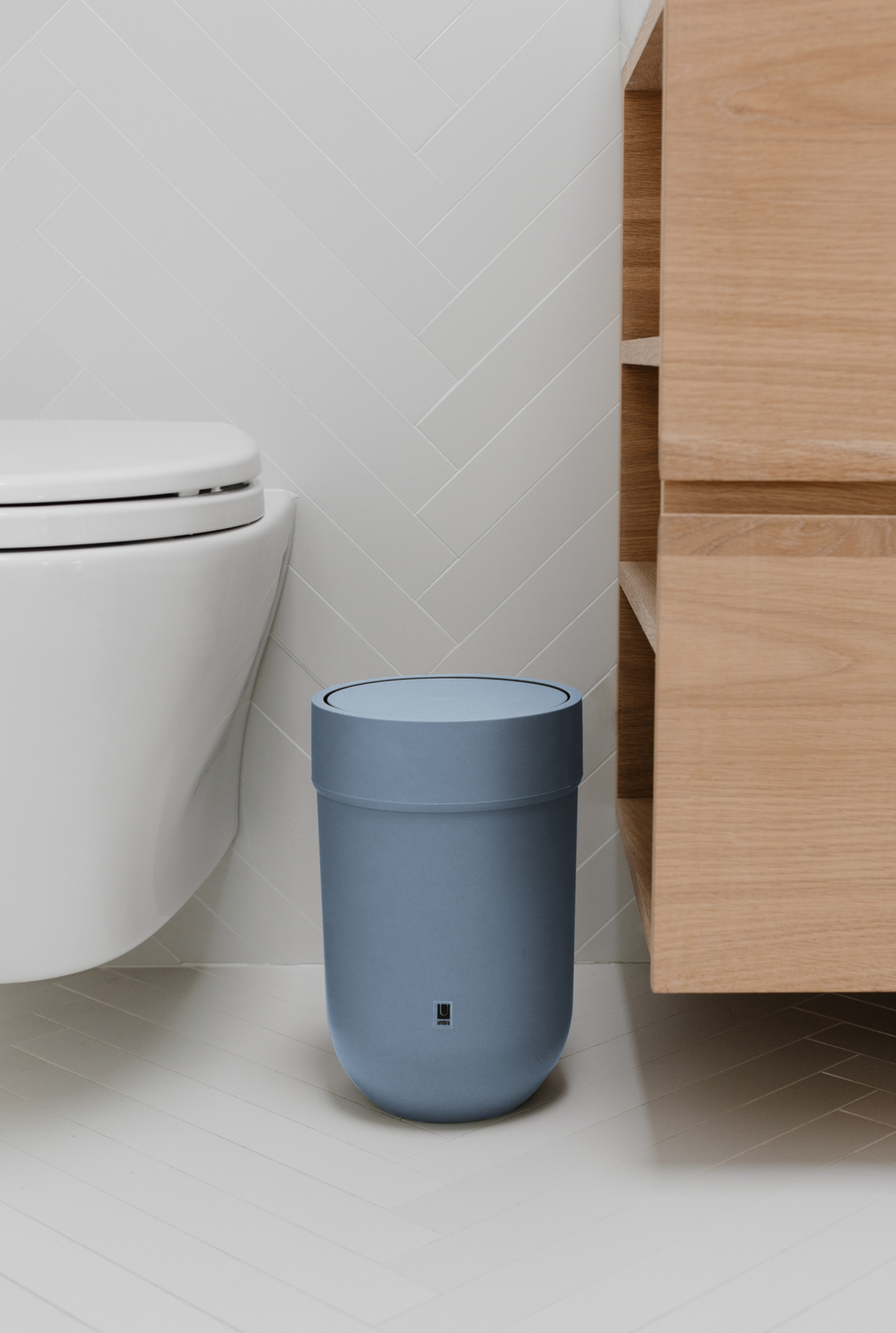 Bathroom Trash Cans | color: Slate Blue | Hover