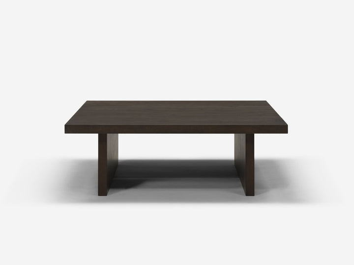 Homework Square Coffee Table in Smoked Oak