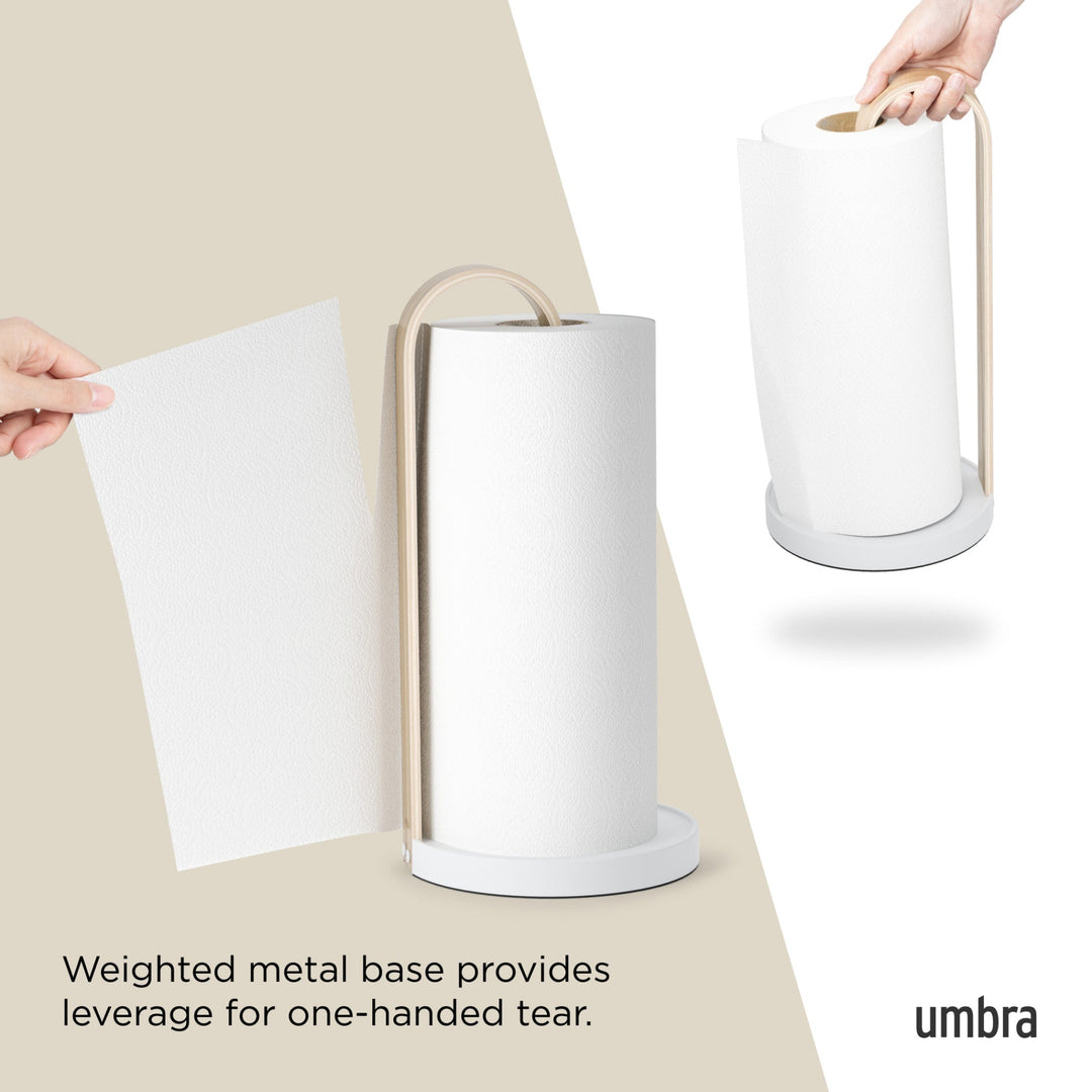 Paper Towel Holders | color: White/Natural