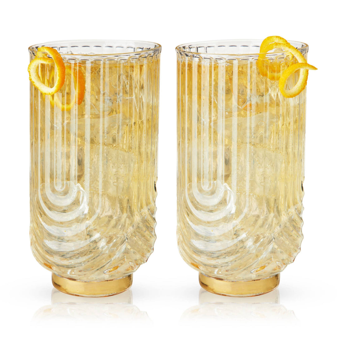 Gatsby Highball Glasses - Set of 2