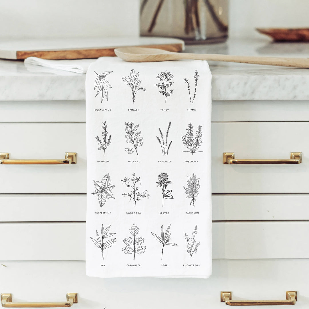 Herbs Tea Towel