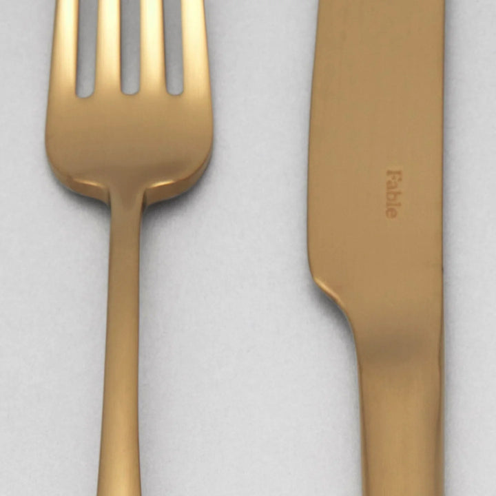 Flatware Set - Matte Gold