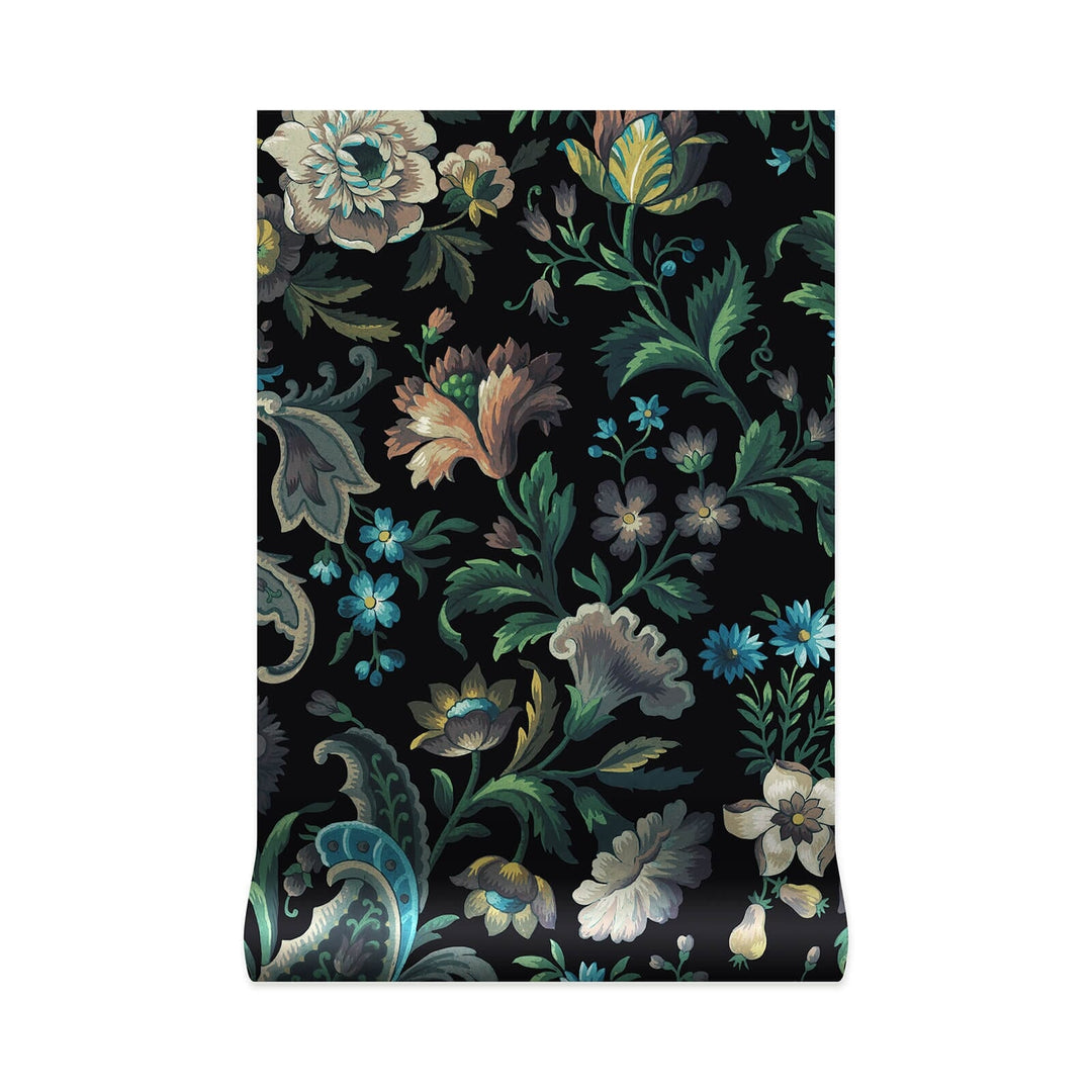 FLORIKA Wallpaper, Onyx | House of Hackney