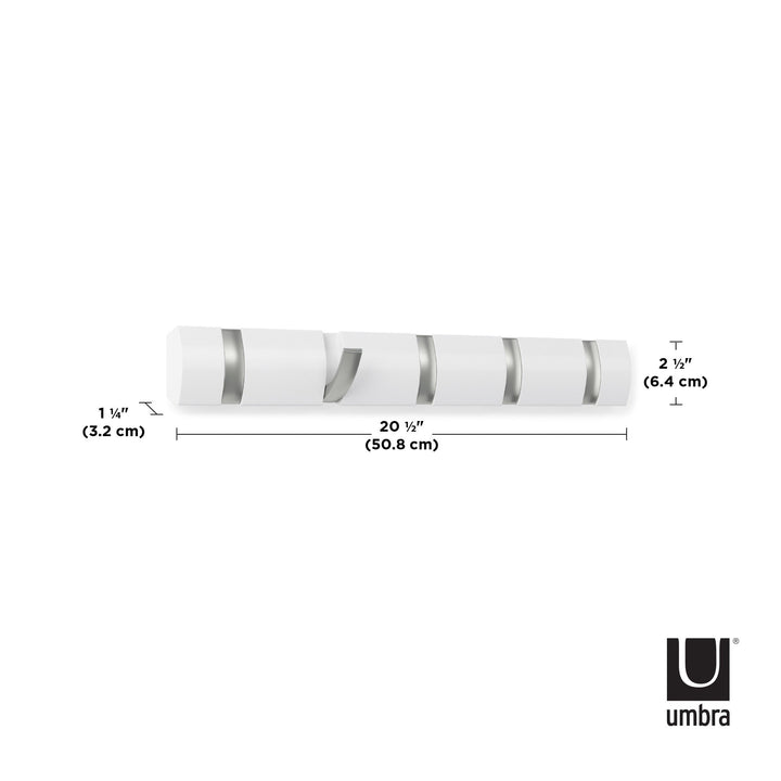 Wall Hooks | color: White-Nickel