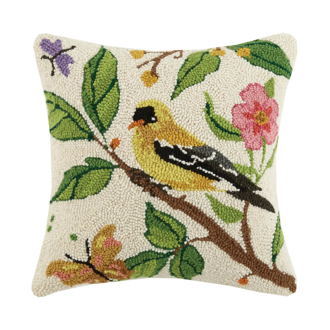 Goldfinch Hook Cushion